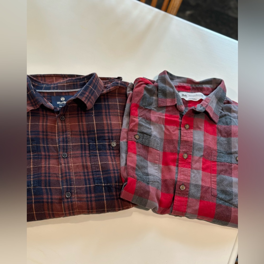 Two Wind River Men’s Plaid Shirts